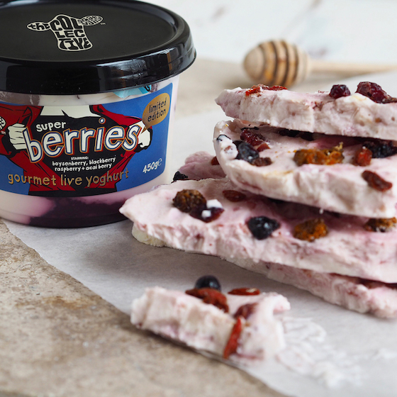 super berries yoghurt bark recipe