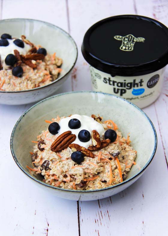 straight up carrot overnight oats