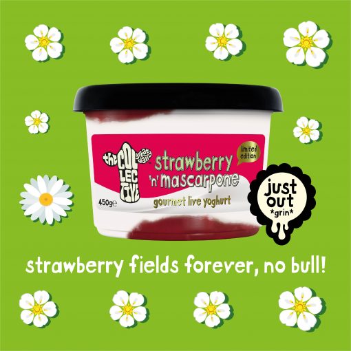 strawberry and mascarpone limited edition yoghurt