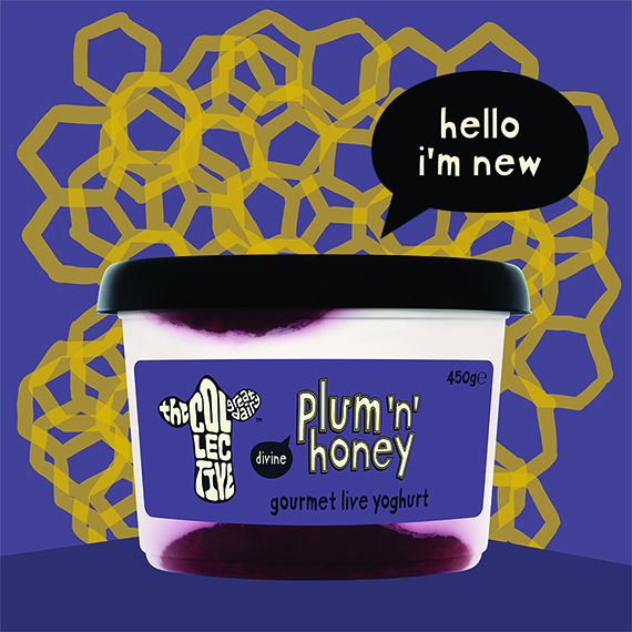 new plum and honey yoghurt